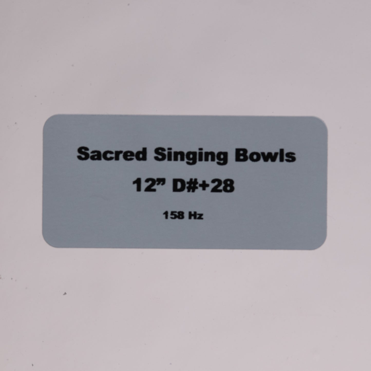 12" D#+28 Clear Quartz Crystal Singing Bowl, Sacred Singing Bowls