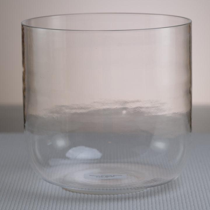 8.25" G#+30 Clear Quartz Crystal Singing Bowl, Sacred Singing Bowls