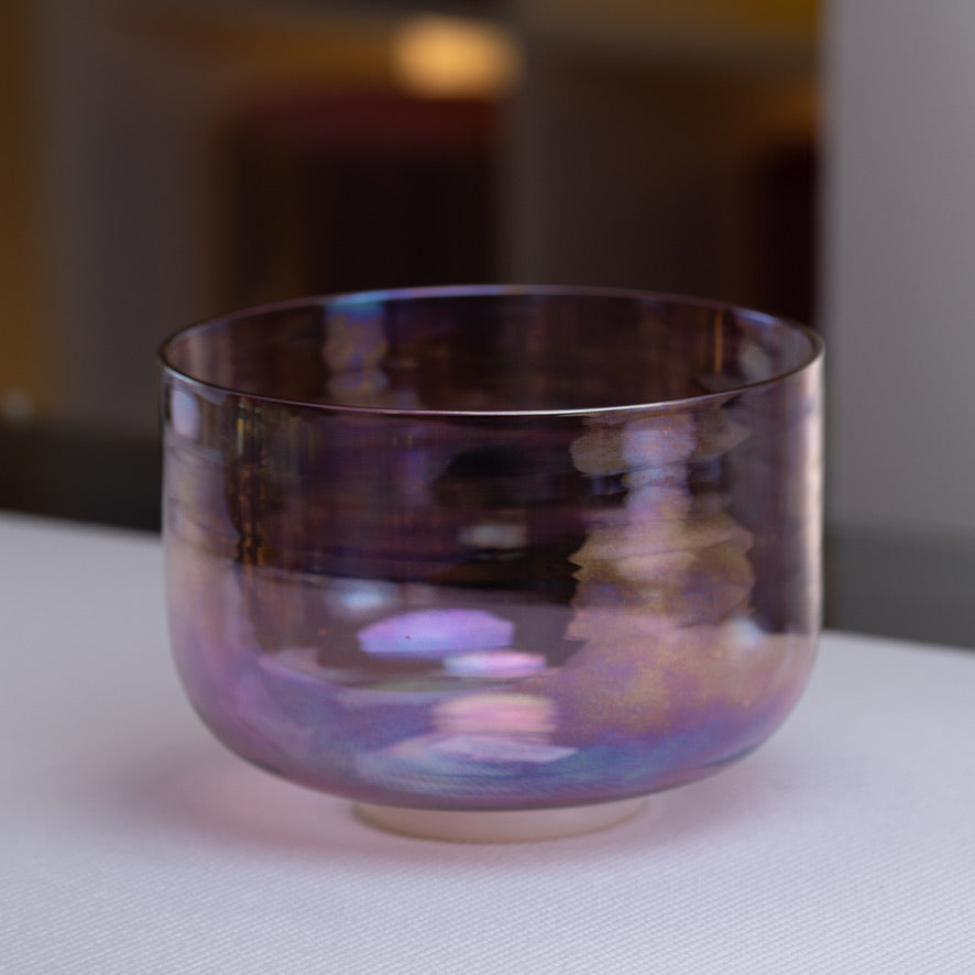 9.6" C#-37 Solar Violet Crystal Singing Bowl