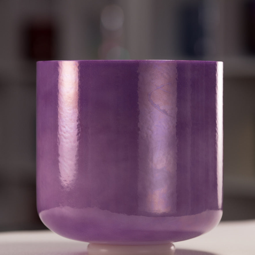 9" A-17 Lilac Blossom Crystal Singing Bowl