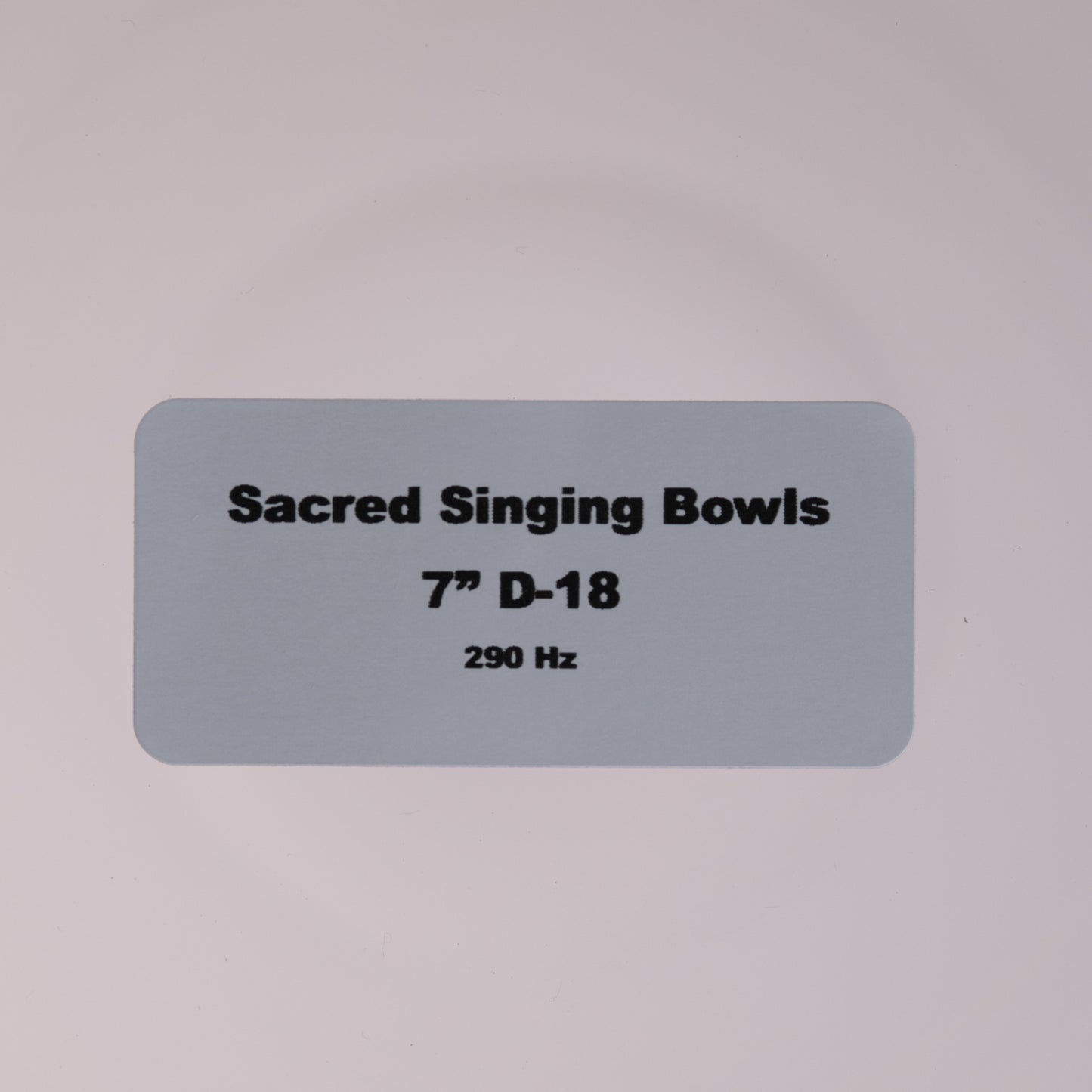 7" D-18 Clear Quartz Crystal Singing Bowl, Sacred Singing Bowls