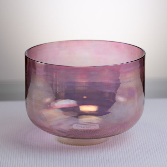 9.6" B-44 Solar Violet Singing Bowl Crystal Singing Bowl