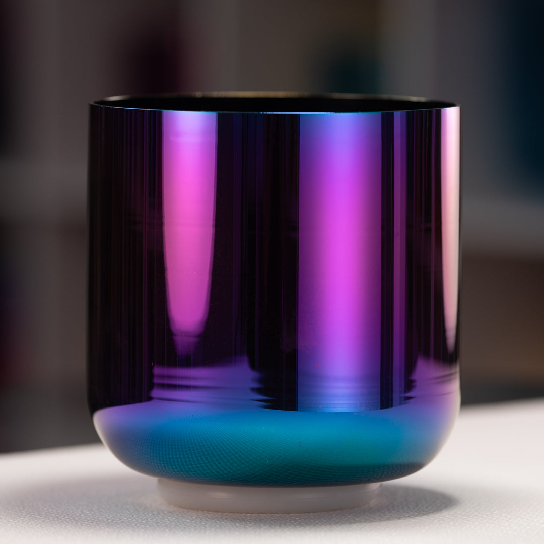 7" D+35 Celestial Rainbow Crystal Singing Bowl