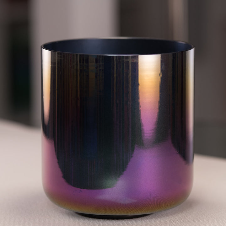 7.5" D-26 Midnight Magic Crystal Singing Bowl
