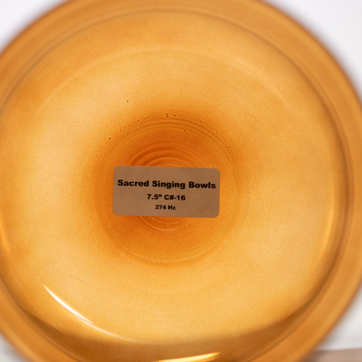 7.5" C#-16 Sacred Ground Crystal Singing Bowl