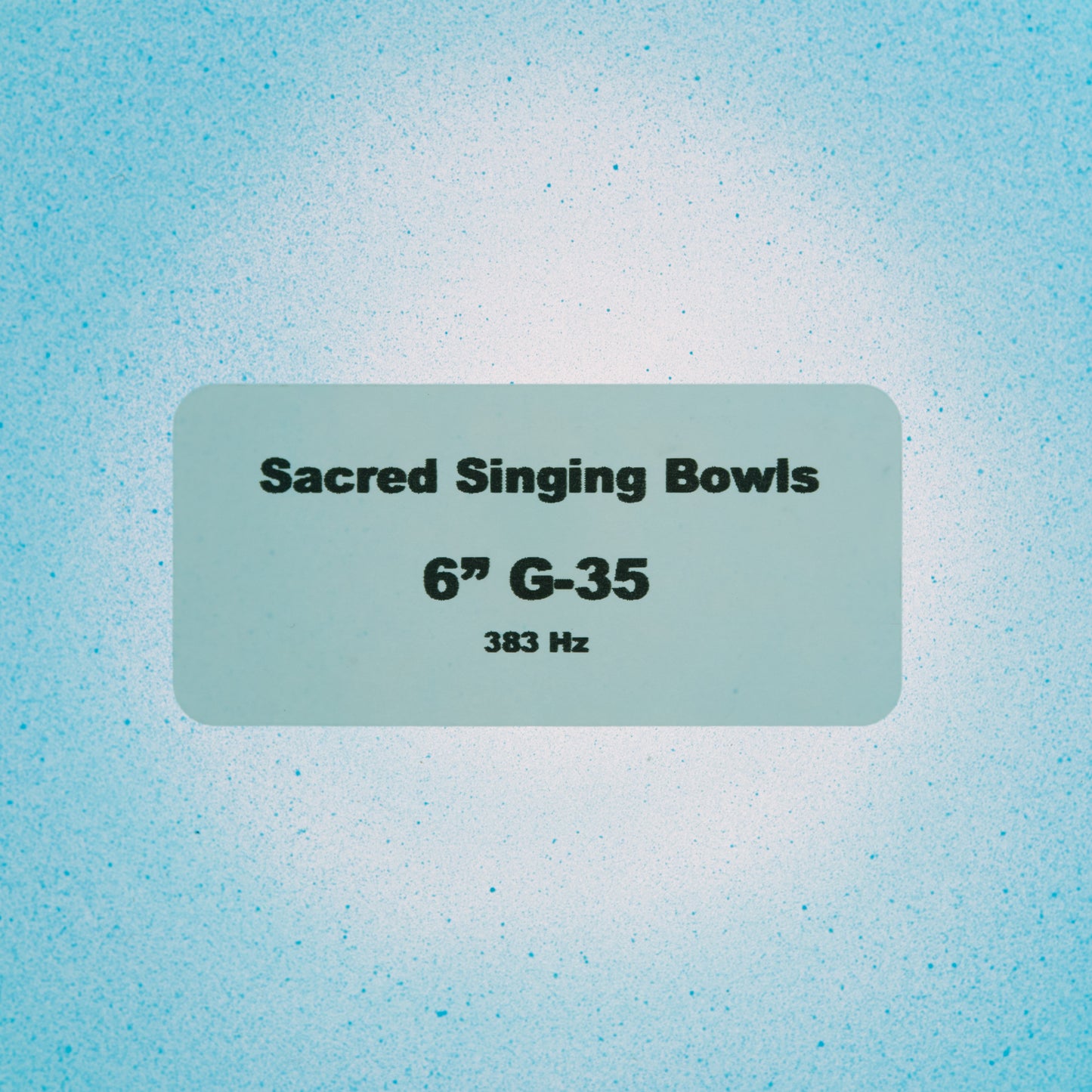 6" G-35 Blue Green Tourmaline Color Crystal Singing Bowl, Sacred Singing Bowls