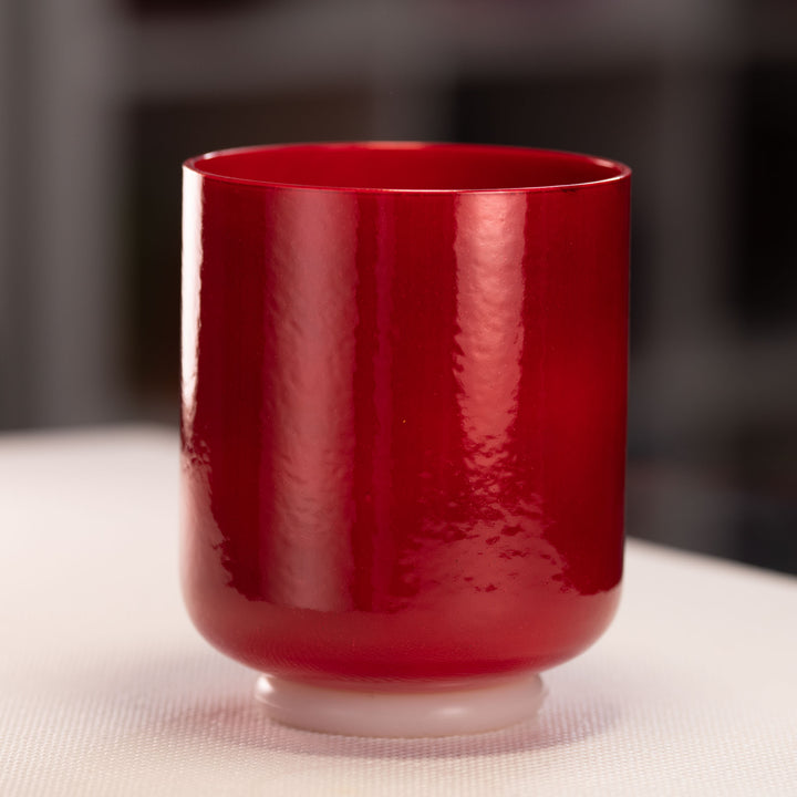 6.5" G+47 Crimson Dawn Crystal Singing Bowl