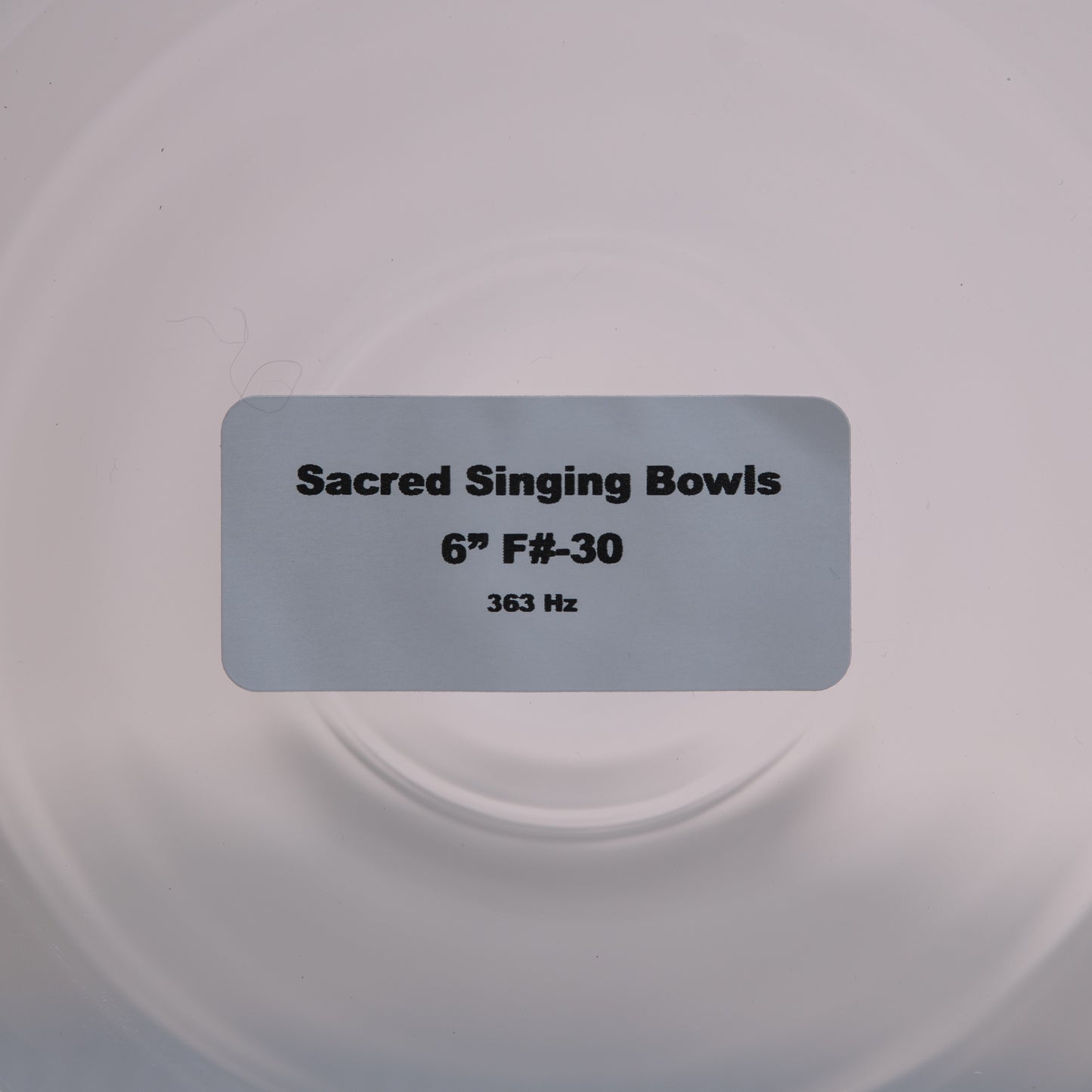 6" F#-30 Clear Quartz Crystal Singing Bowl, Sacred Singing Bowls