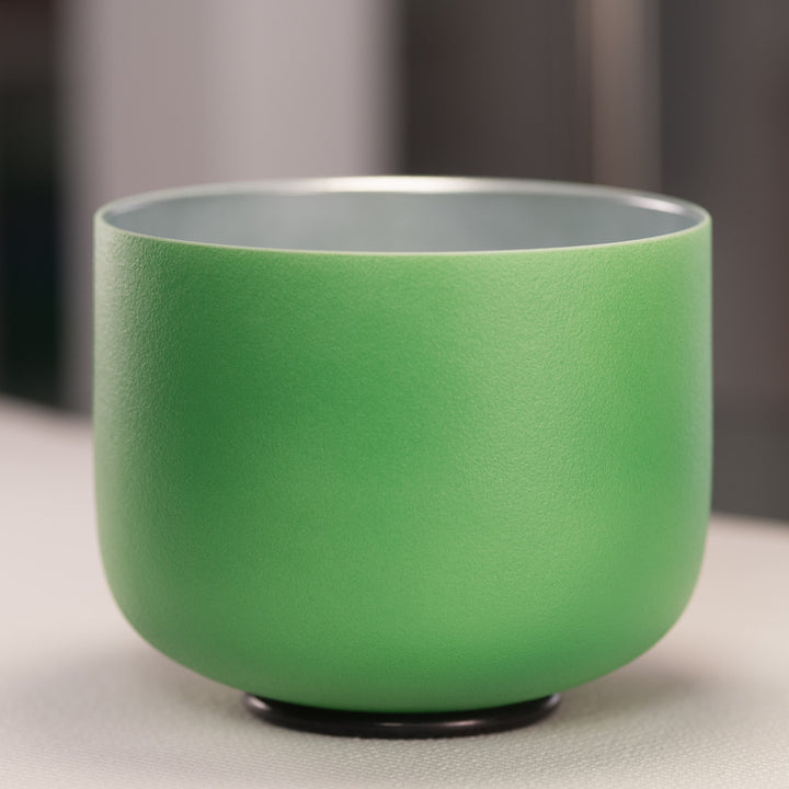 7.75" F#-28 Frosted Sacred Sage Crystal Singing Bowl