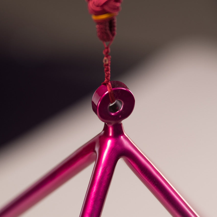 11" Radiant Rose Crystal Singing Pyramid