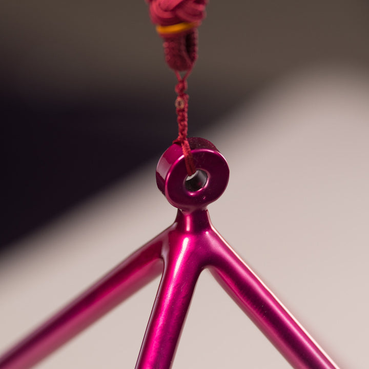 11" Radiant Rose Crystal Singing Pyramid