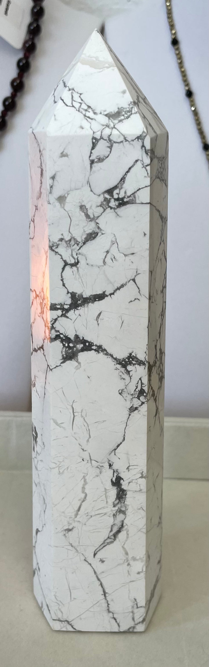 Large Howlite Tower