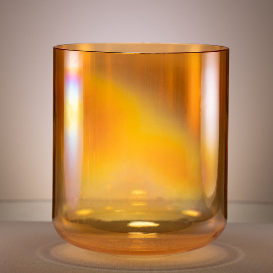 12" F+16 Topaz Transformation Sacred Symphony Crystal Singing Bowl, Tall