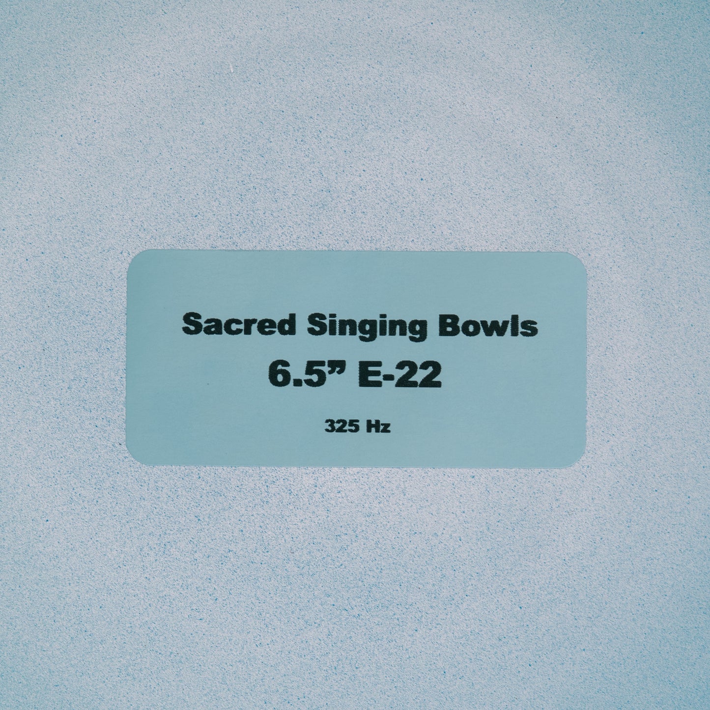 6.5" E-22 Blue Green Tourmaline Color Crystal Singing Bowl, Sacred Singing Bowls
