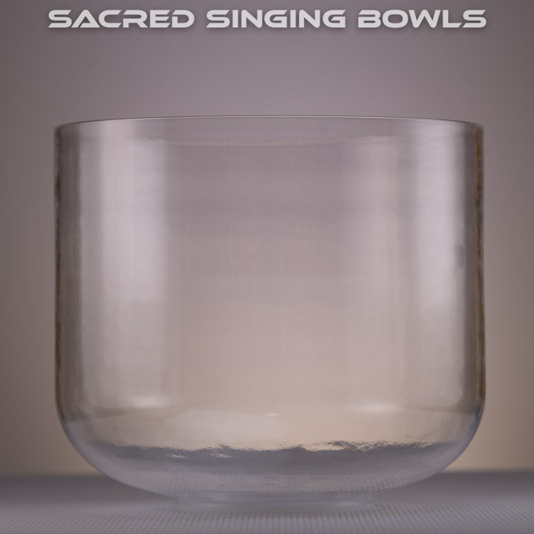 11" D#+27 Clear Quartz Crystal Singing Bowl  | Sacred Singing Bowls