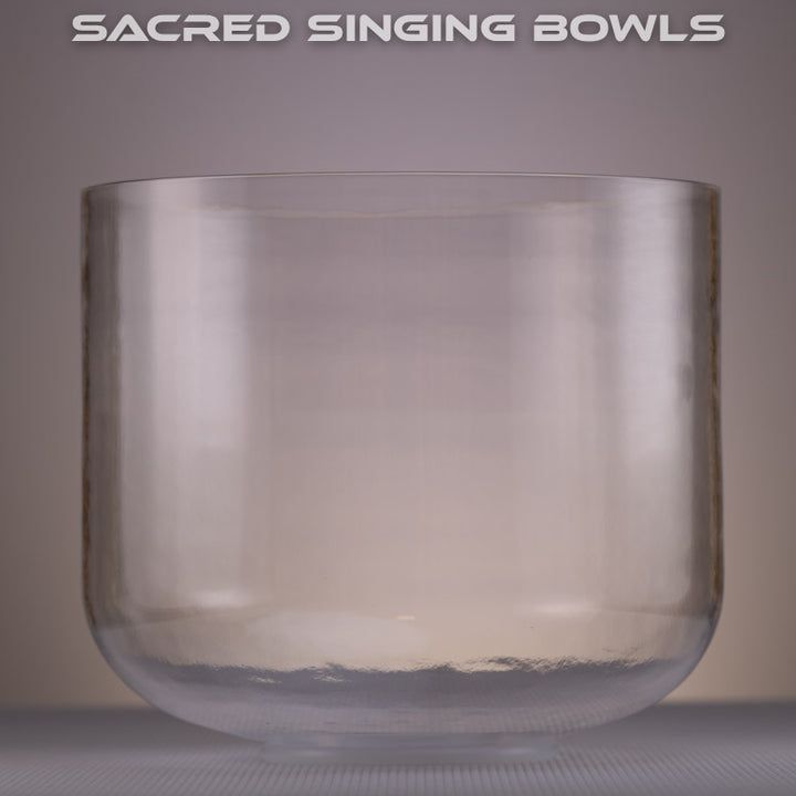 11" D#+27 Clear Quartz Crystal Singing Bowl