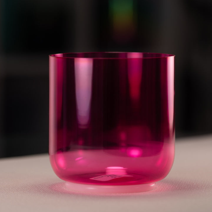 6" F#-46 Pink Lotus Crystal Singing Bowl