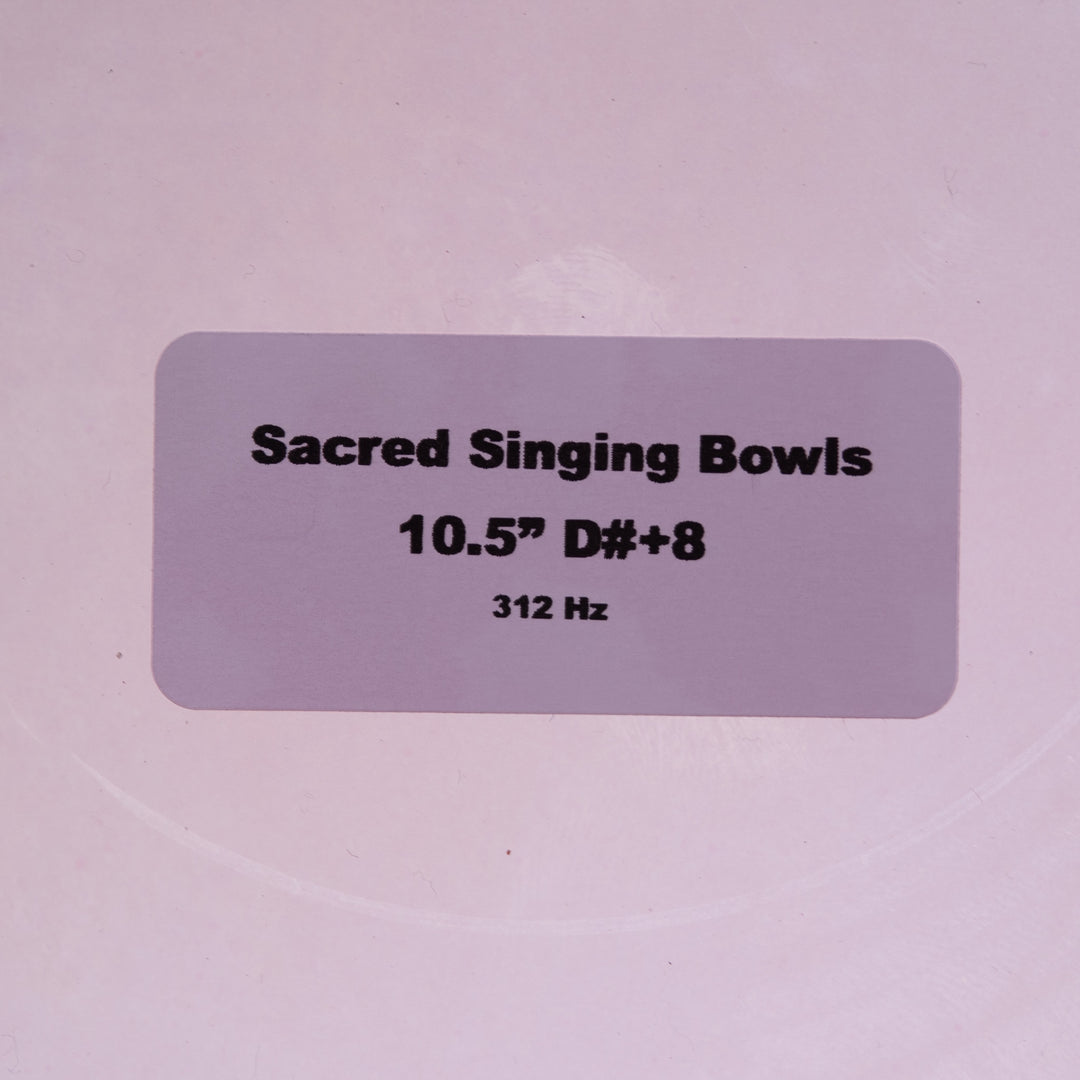 10.5" D#+8 Solar Violet Crystal Singing Bowl