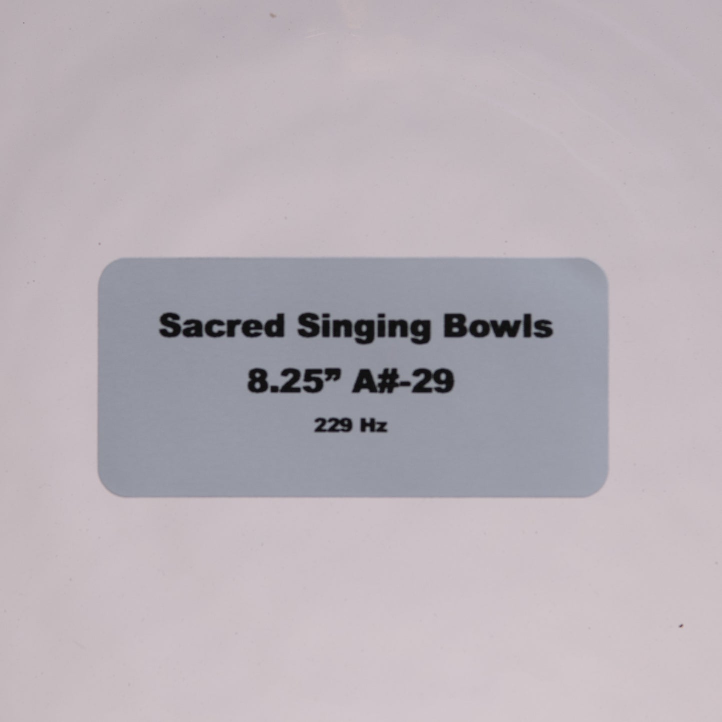 8.25" A#-29 Clear Quartz Crystal Singing Bowl, Sacred Singing Bowls