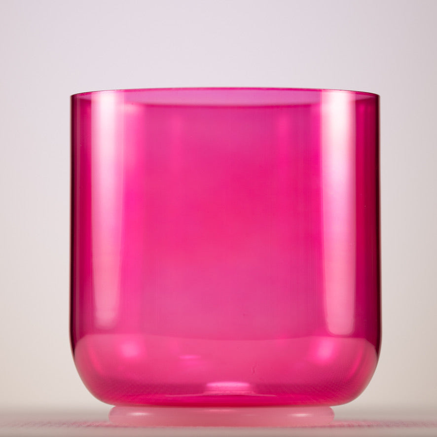 6" F#-46 Pink Lotus Crystal Singing Bowl