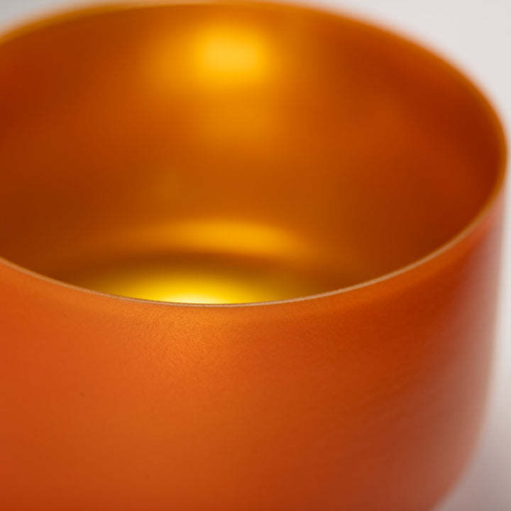 10" D#-25 Setting Sun Frosted Crystal Singing Bowl