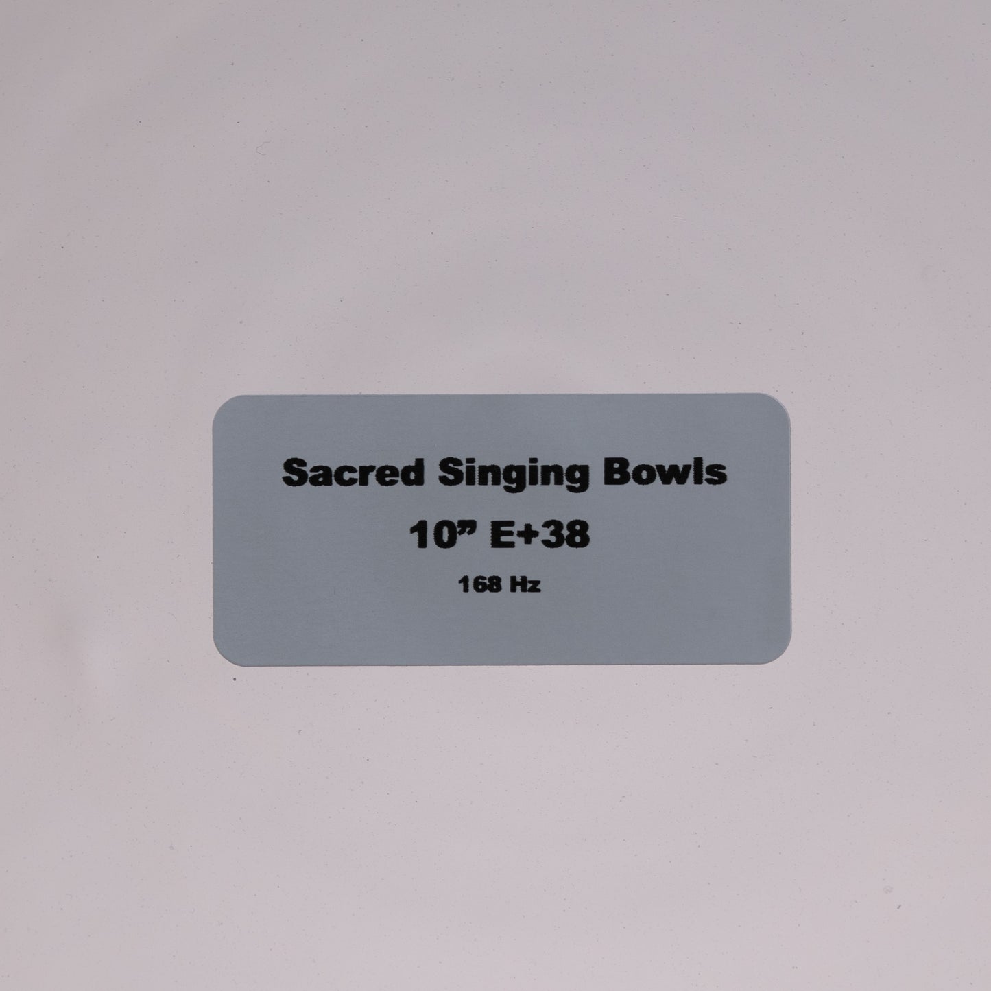 10" E+38 Clear Quartz Crystal Singing Bowl, Sacred Singing Bowls