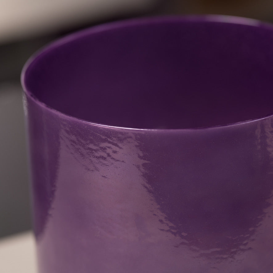 Purple crystal singing bowl