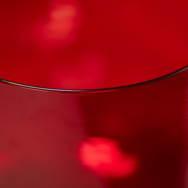 Red Crystal Bowl close up 