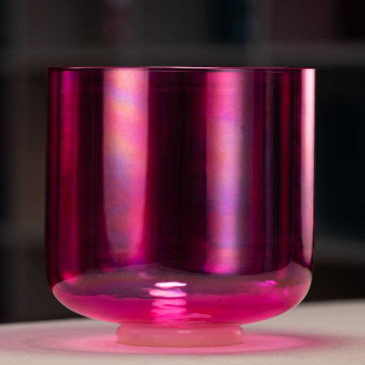 9" A-9 Fractal Fuchsia Singing Bowl, Perfect pitch from Bowls of Sound