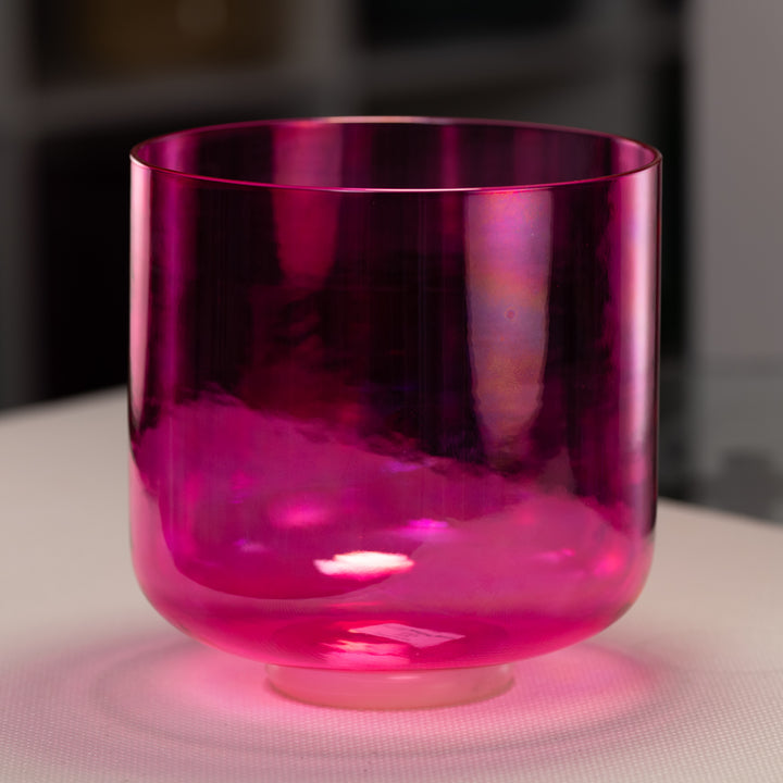 9" A-9 Fractal Fuchsia Singing Bowl, Perfect pitch from Sacred Singing Bowls™