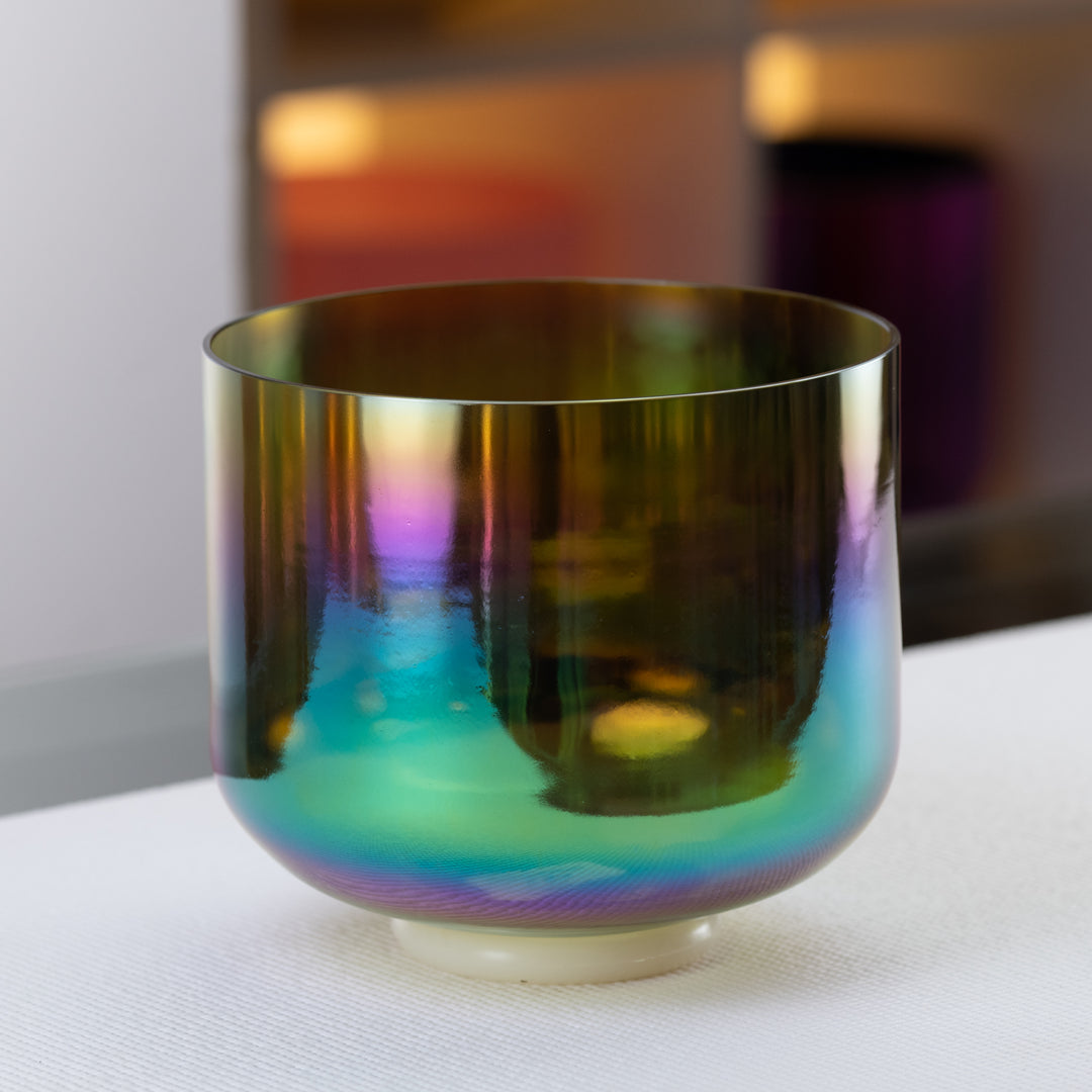 Green thrid eye chakra bowl