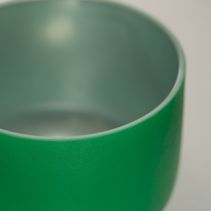 Emerald Heart singing bowl close up