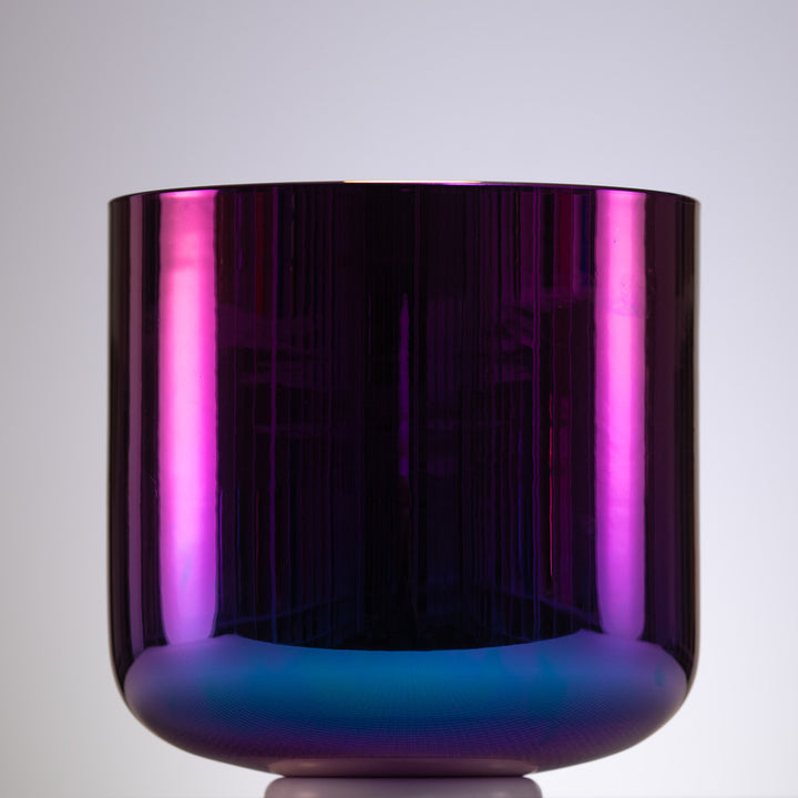 Purple Third Eye chakra singing bowl for sound healing