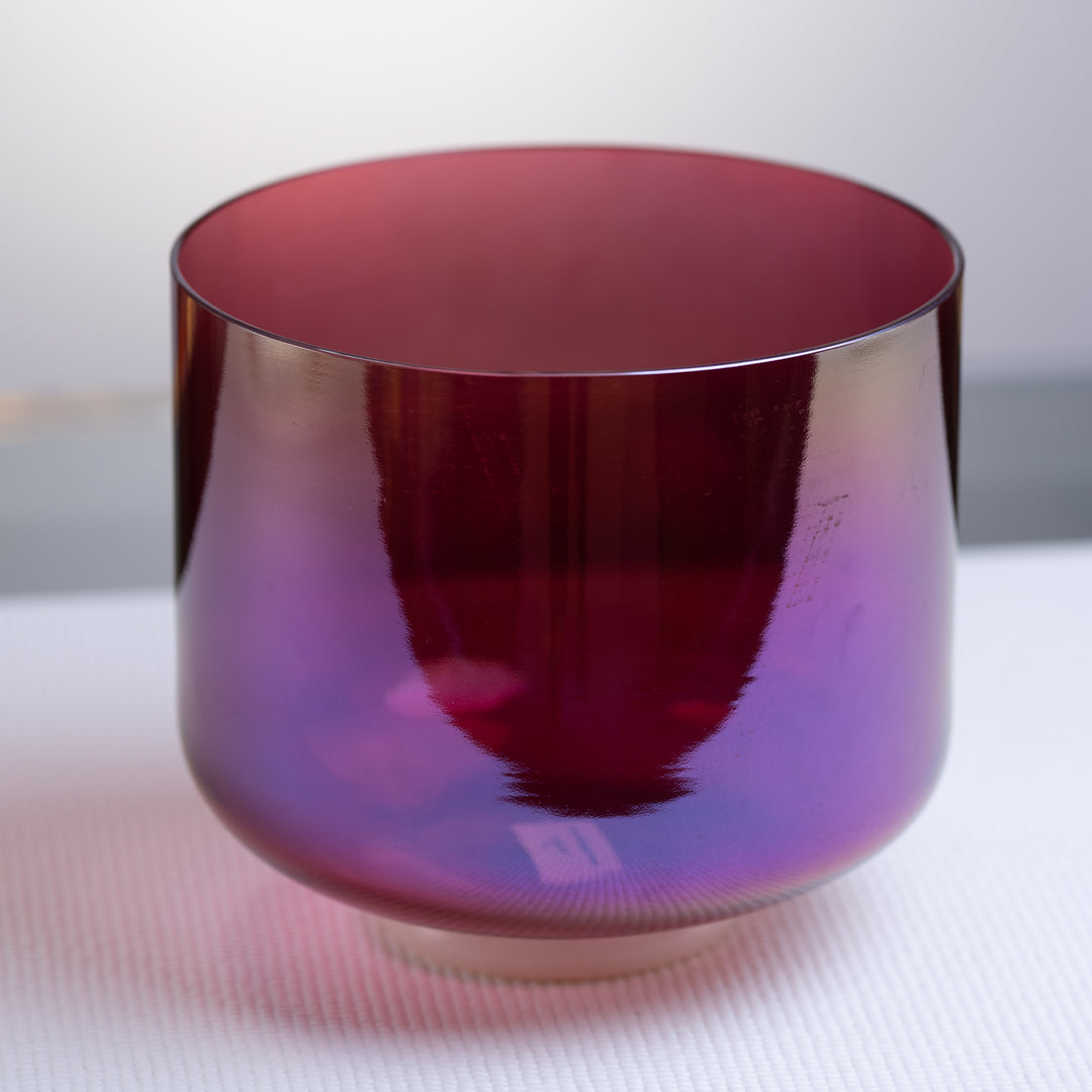 Purple third eye chakra singing bowl