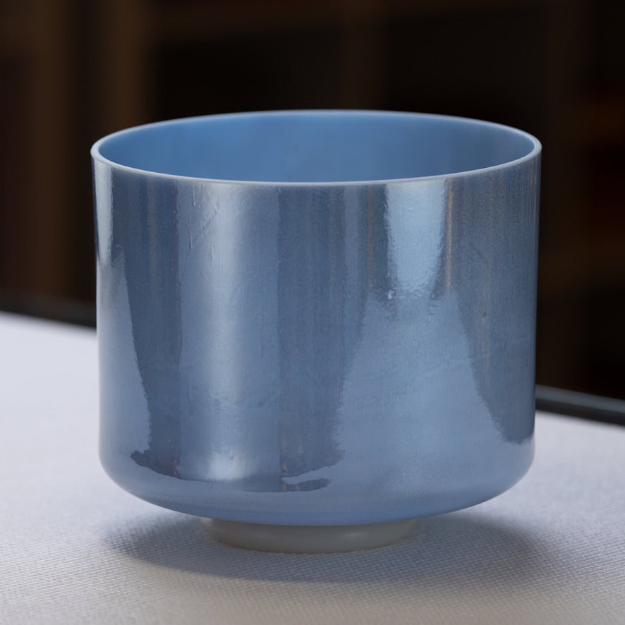 9" A#+5 Egyptian Blue & White Light Gold, Crystal Tones™