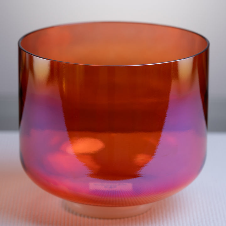 9" B+6 Topaz Transformation Crystal Singing Bowl from Bowls of Sound