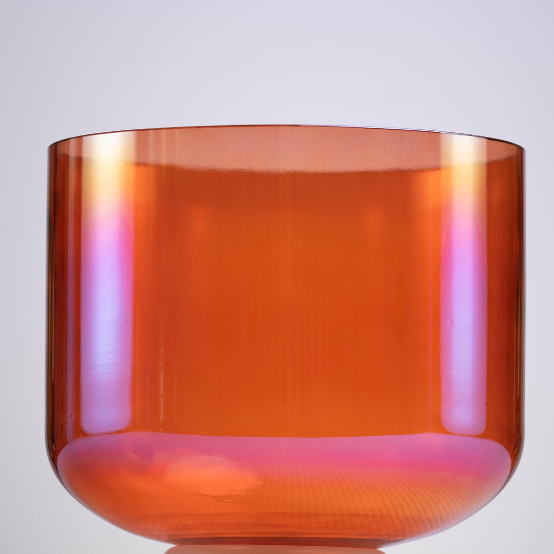 Orange crown chakra singing bowl