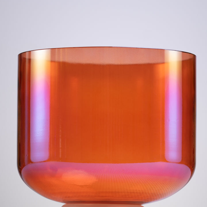 Orange crown chakra singing bowl