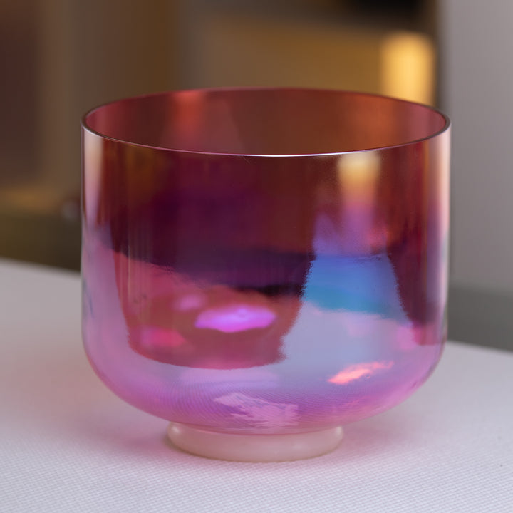 9" C-16 Rose Blossom Crystal Singing Bowl from Bowls of Sound