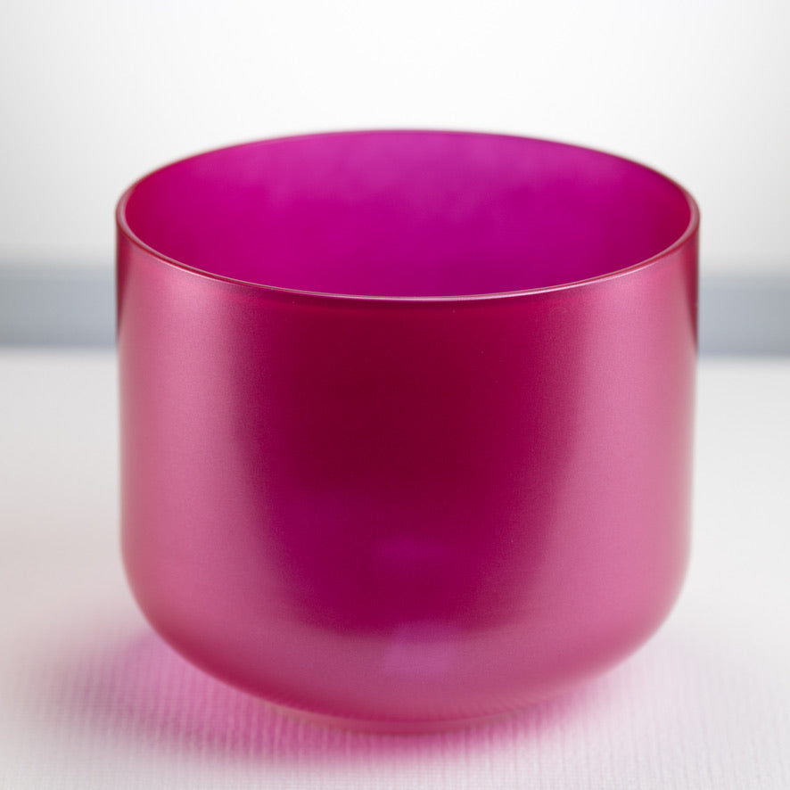 Pink crystal sound healing bowl