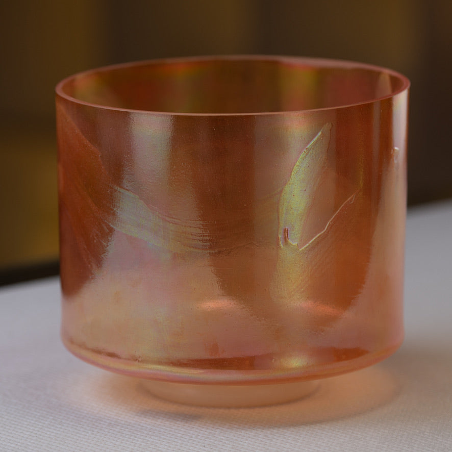 Orange Crystal Singing Bowl