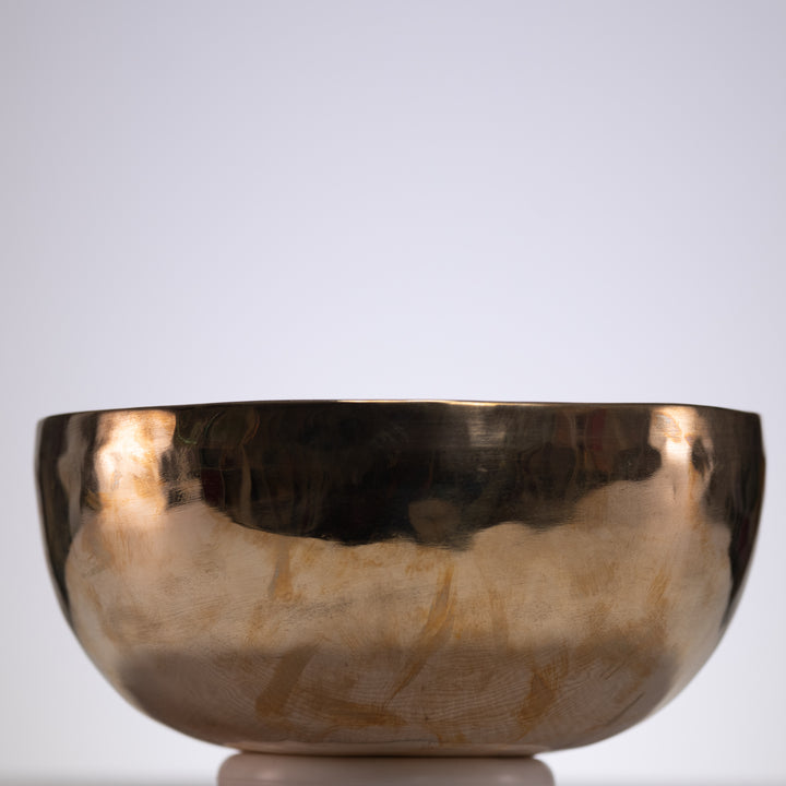 Bronze bowl on a white background