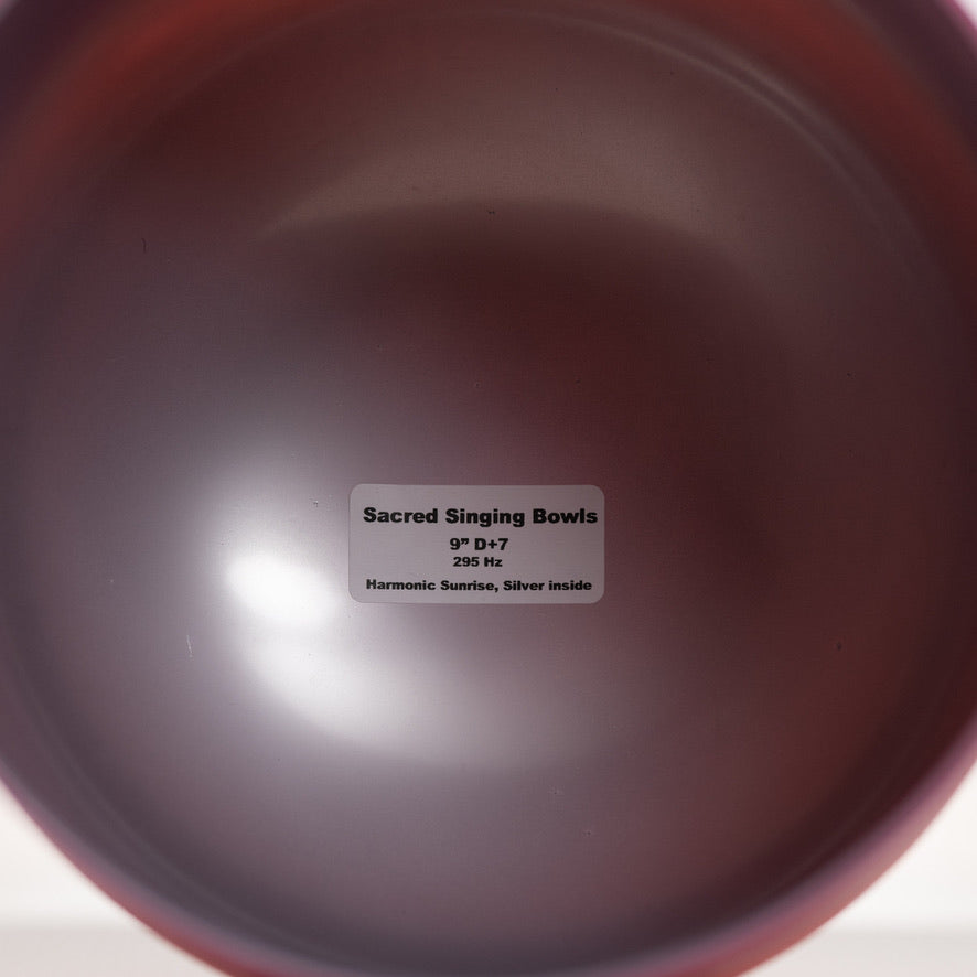 9" Frosted singing bowl for sound healing