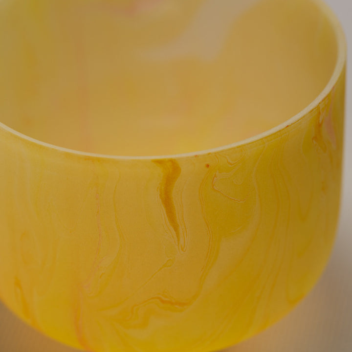 Singing bowl close up