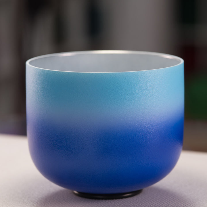 9" F#-3 Frosted Father Sky Crystal Singing Bowl from Bowls of Sound