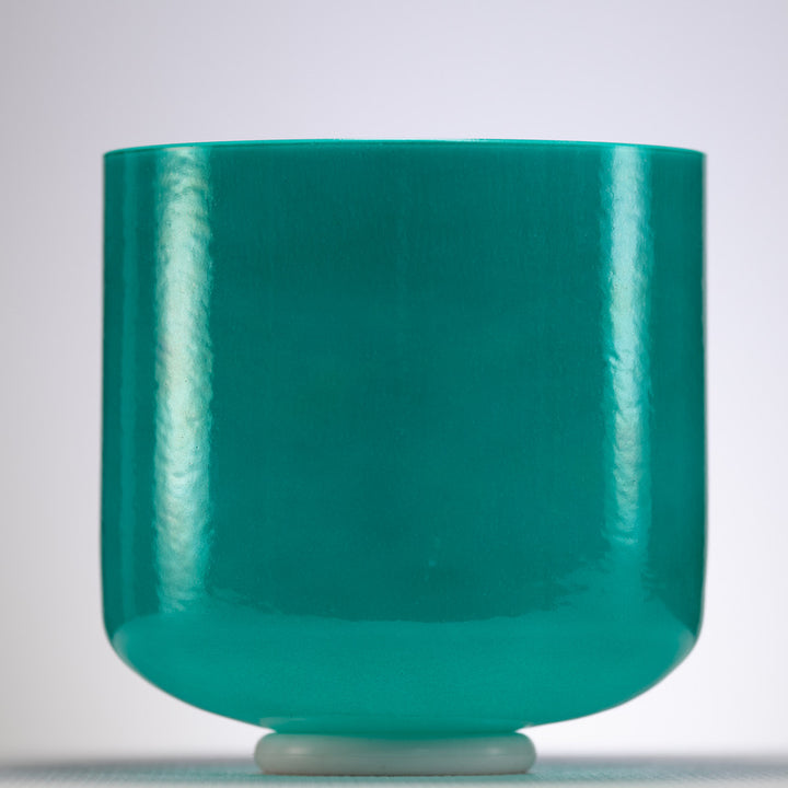 9" F#+18 Turquoise Tide Crystal Singing Bowl from Sacred Singing Bowls™