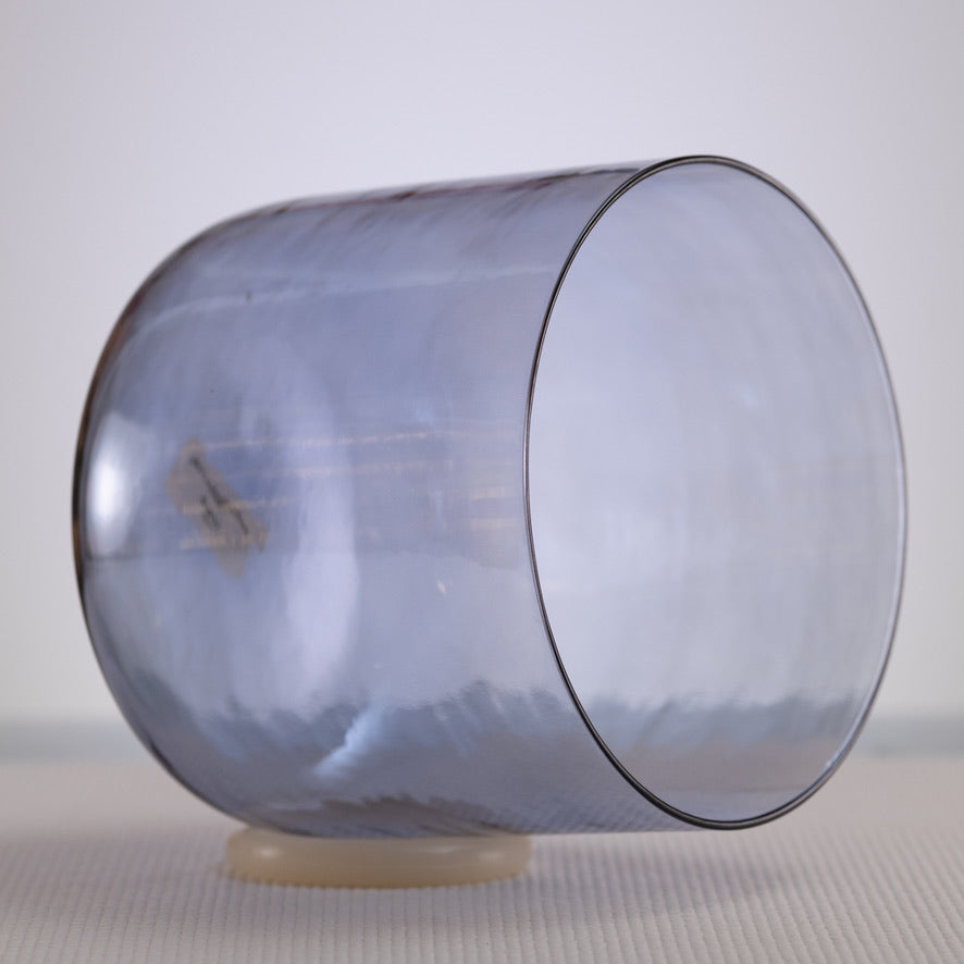 Blue throat chakra singing bowl