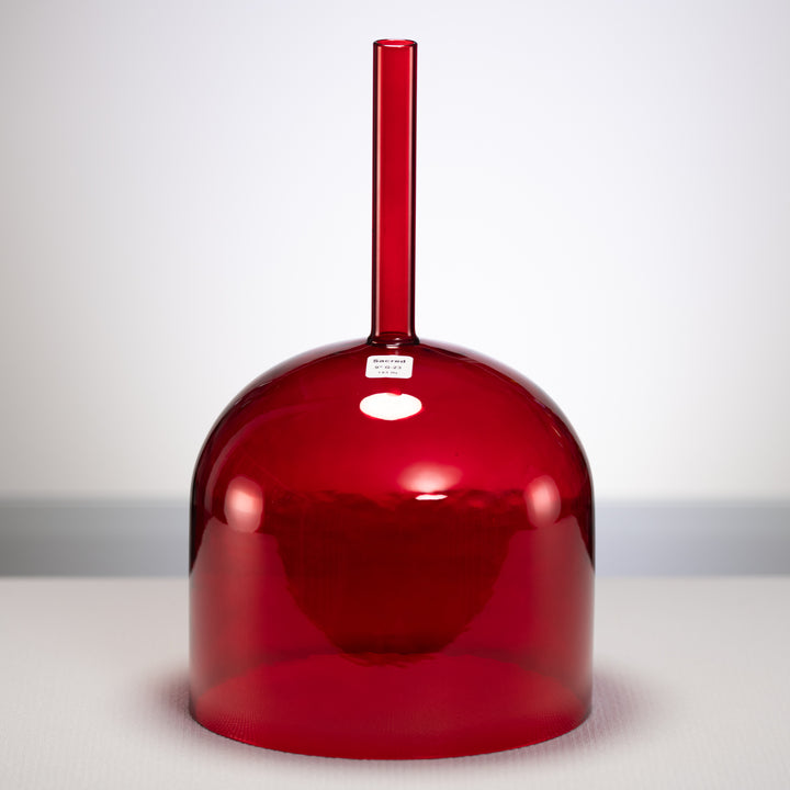 Red crystal sound healing bowl
