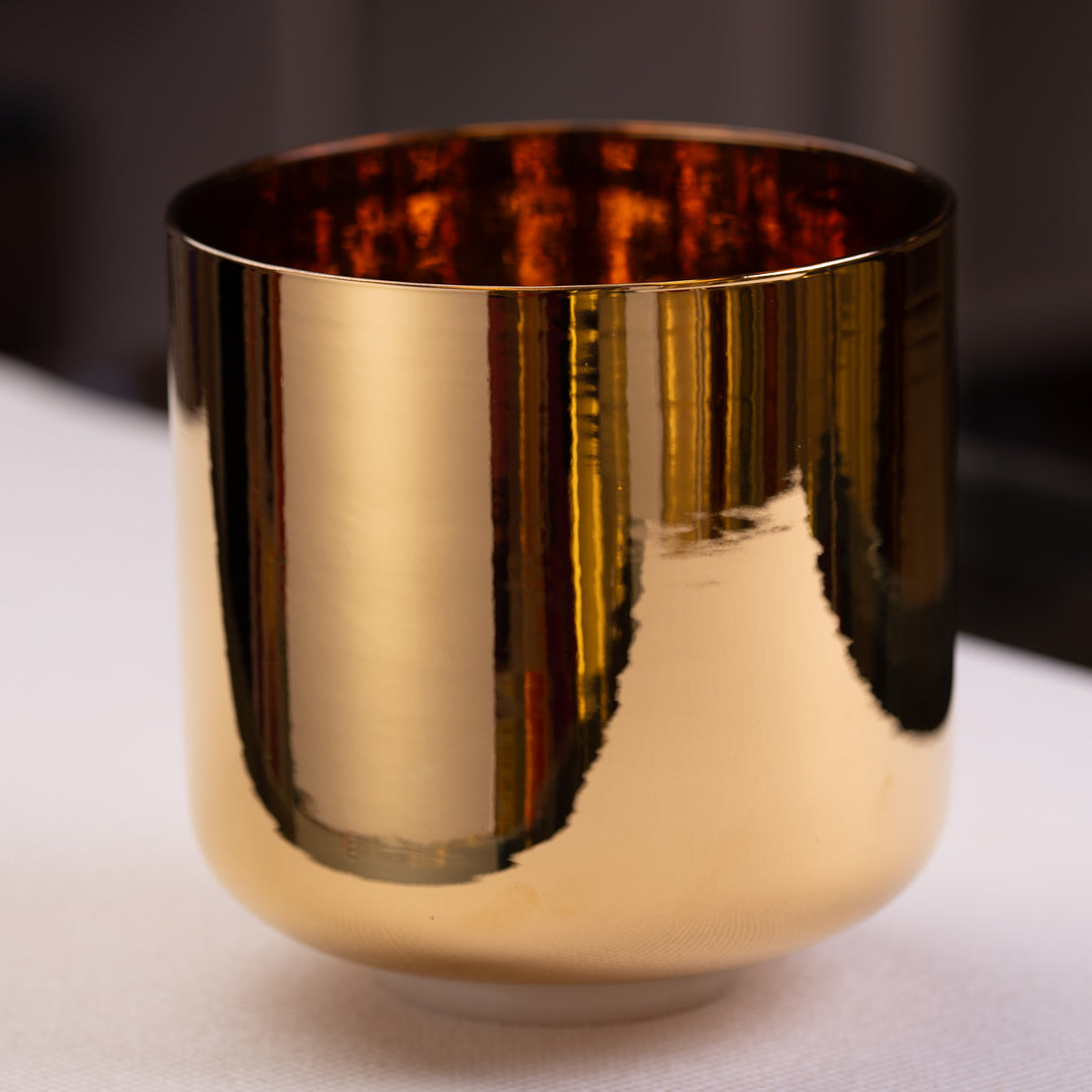 9" G-29 24k Gold & Crystal Singing Bowl from Bowls of Sound