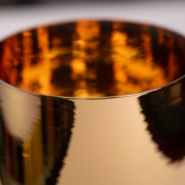 Gold singing bowl for sound healing